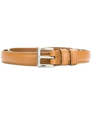 Prada Square Buckle Belt - Natural