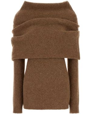 Entire studios Biscuit Wool Blend Jumper - Brown