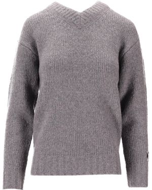 B.B. Wallace Pullover mit V-Ausschnitt - Grau