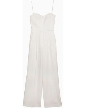 Margaux Lonnberg Wool Blend Lauren Jumpsuit - White