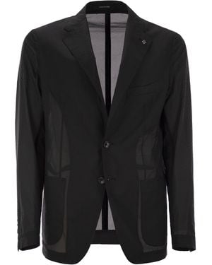 Tagliatore Lightweight Technical Fabric Jacket - Black