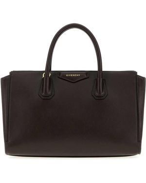 Givenchy Dark Mini Antigona Catchall Handbag - Black
