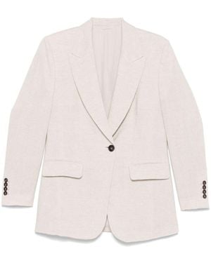 Brunello Cucinelli Lurex Blazer - Naturel
