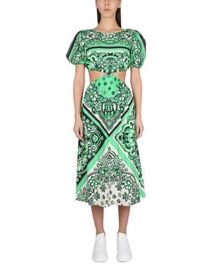 RED Valentino Bandana Print Dress - Green
