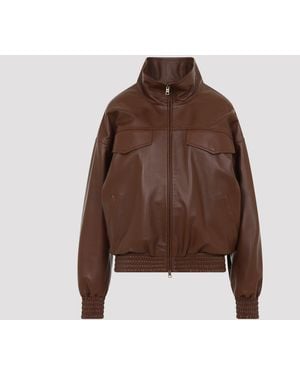 Balenciaga Hoge Kraag Blouson - Bruin