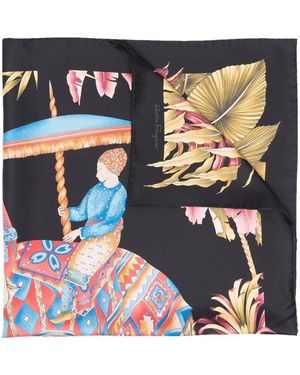 Ferragamo Zijden Sjaal - Blauw
