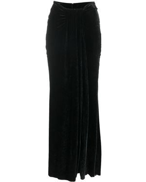Blumarine Falda Con Detalle De Abertura - Negro