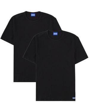 HUGO Set Da Due T Shirt Con Logo - Black