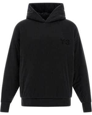 Y-3 ' gepolstert' Hoodie - Blau