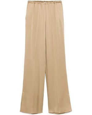 forte_forte Straight Leg Trousers - Natural