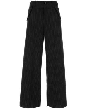 Sacai Embroidered Polyester Blend Pant - Black