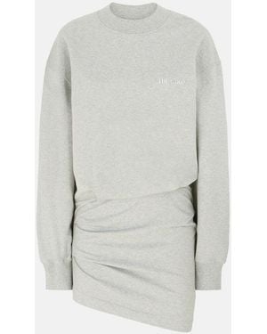 The Attico Das Attico Minikleid aus leichtem amerikanischem Fleece - Grau