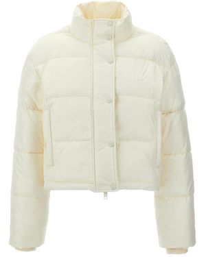 Courreges Ac' Cropped Down Jacket - White