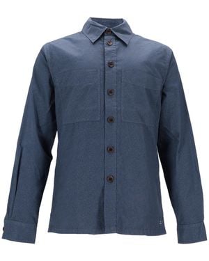 Paul Smith Chaqueta tipo camisa para hombre - Azul