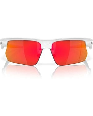 Oakley Sonnenbrille Oo9400 940003 Bisphaera Glossy White/Prizm Ruby Unisex - Rot