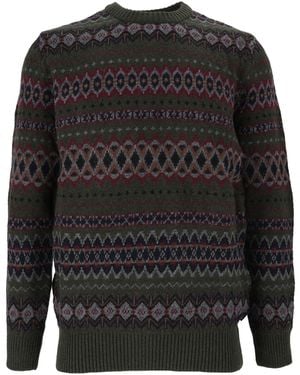 Barbour Case Fairisle Crew - Black