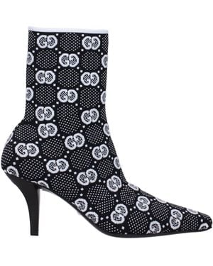 Gucci Laarzen Vrouwen Stof Zwart - Blauw