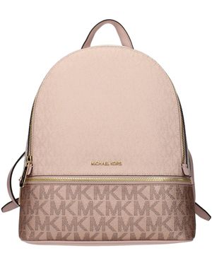 Michael Kors Rhea Fabric Backpacks And Crossbody Bags/Dusty - Pink