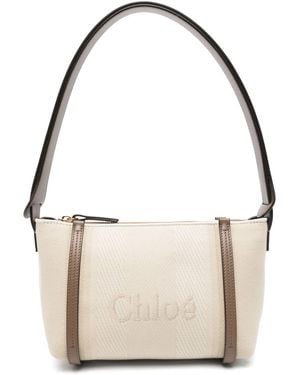 Chloé Chloé Carry Canvas Shoudler Bag - Natural
