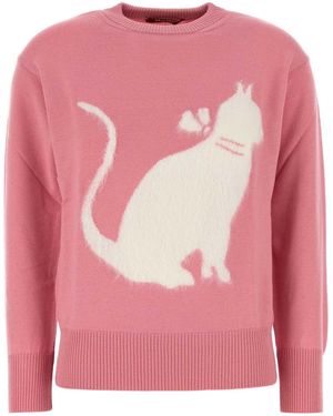 MM STUDIO Wool Hot Sweater - Pink