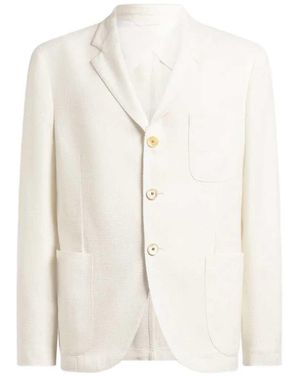 Etro Single Breasted Blazer - White