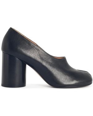 Maison Margiela 'Tabi Pump' Leather Court Shoes - Blue