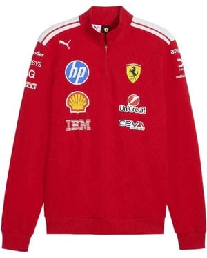 PUMA Sf Replica T7 Halve Rits - Rood