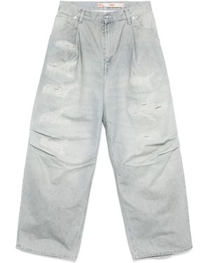 PDF Jeans mit Kontrastgenähten - Grau