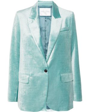 Forte Forte Fluwelen Blazer - Blauw