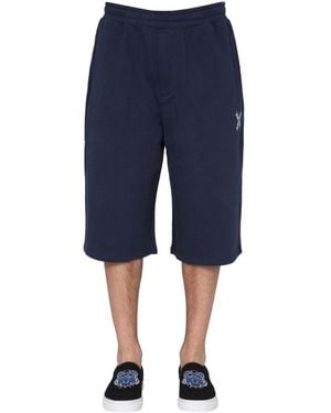 KENZO Solid Shorts - Blue