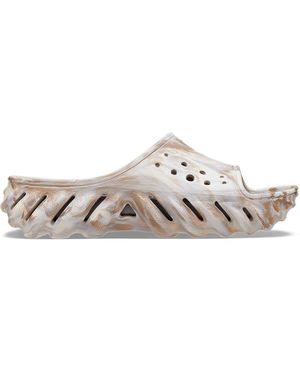 Crocs™ Echo Marbled Sliders - Mettallic