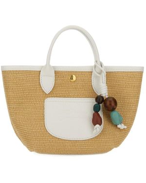 Longchamp "LE Pliage Collection Xs"Banking Bag - Blanco