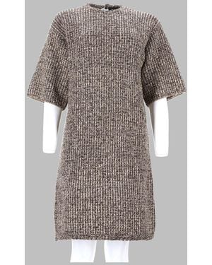 Fabiana Filippi Tweed Dress Wool - Grey