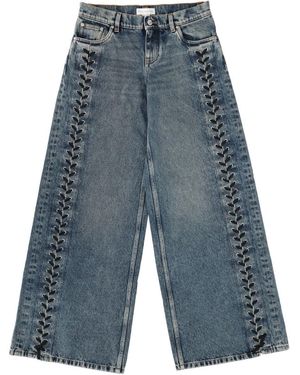 Stella McCartney Jeans With Laces Cotton - Blue
