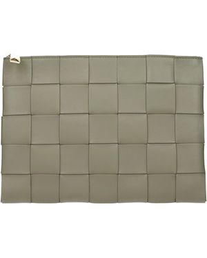 Bottega Veneta Cassette Pochette Leather/Travertine - Green