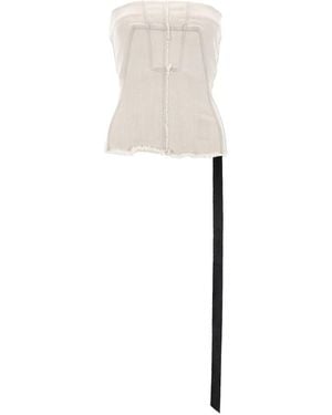 Rick Owens Bustier Top - White