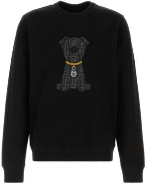Fendi Cotton Sweatshirt - Black