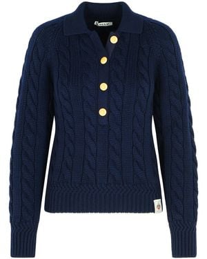 Bally Extrafine Merino Wool Sweater - Blue