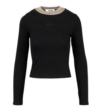 MSGM T Shirts And Polos - Black