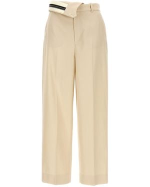 Fendi Roma' Gabardine Pants - Natural