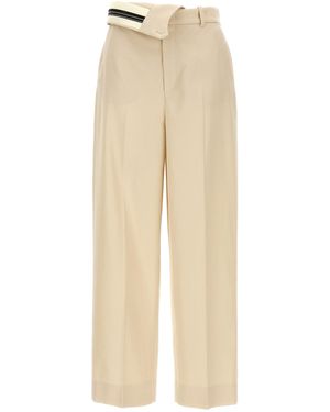 Fendi Roma' Gabardine Trousers - Natur