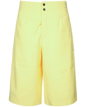 Jacquemus Solid Shorts - Yellow
