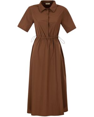 Herno Kleid aus leichtem Stretch-Nylon - Braun