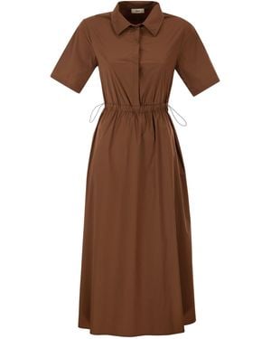 Herno Kleid aus leichtem Stretch-Nylon - Braun