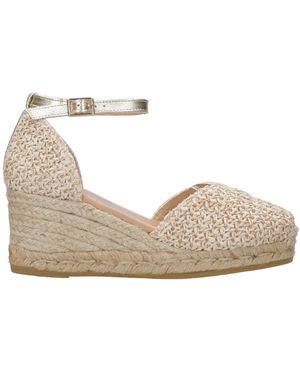 Espadrilles Sandalen golden - Natur
