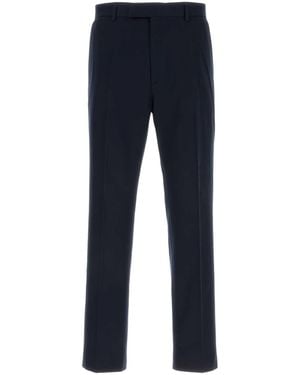 Gucci Navy Blue Gabardine Pant