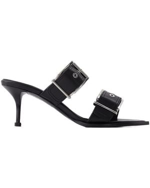 McQueen Silverwhite Court Shoes - Black