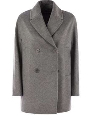 Max Mara Max Mara Studio Sheree Virgin Wool Caban - Grau