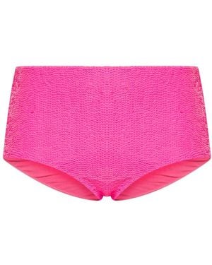 P.A.R.O.S.H. Bragas De Bikini De Talle Alto Con Lentejuelas - Rosa