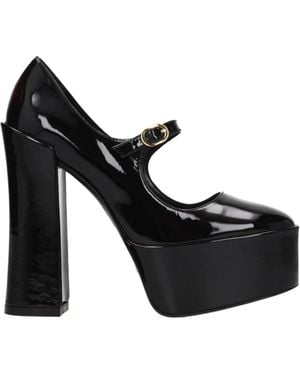 Stuart Weitzman Sandals Sky High Dames Paint Black - Zwart